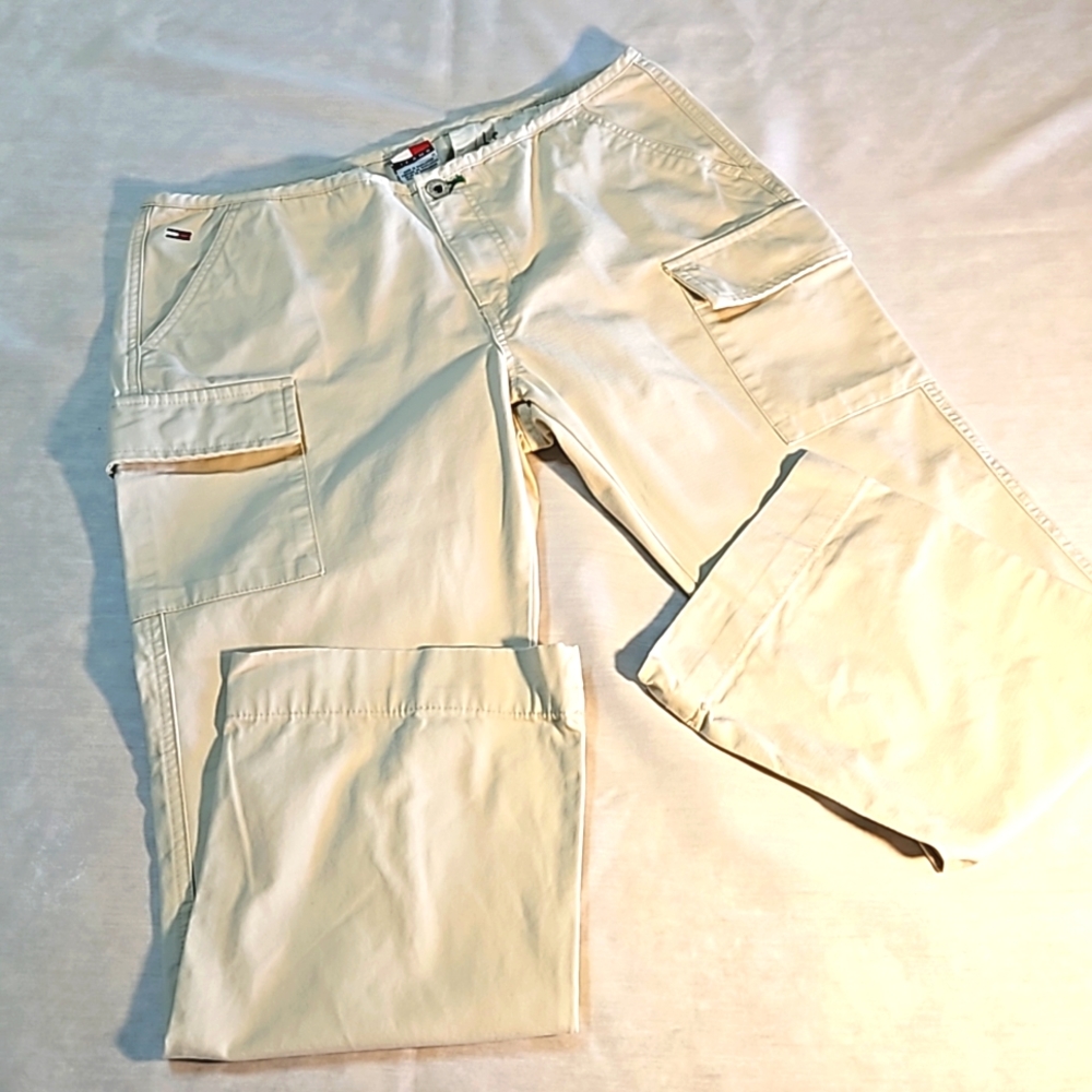 Tommy Jeans Size 11 EUC  Side Pockets Khaki